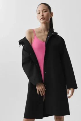 Abrigo largo «Rain or Shine» - Negro
