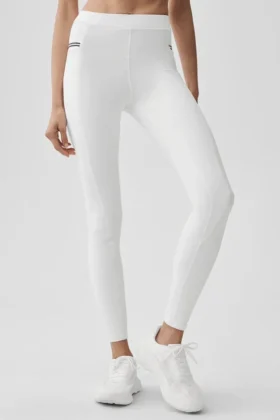 Airbrush High-Waist Fast Track Legging - Blanco/Negro