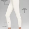 Airbrush Legging de cintura alta 7/8 - Ivory