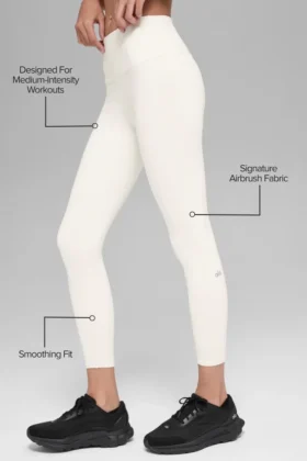 Airbrush Legging de cintura alta 7/8 – Ivory
