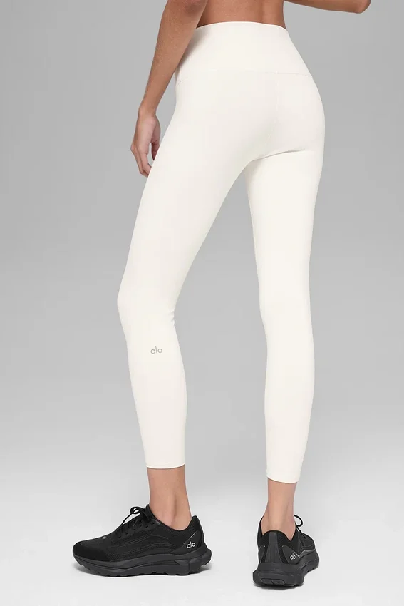 Airbrush Legging de cintura alta 7/8 - Ivory