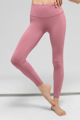 Airbrush Legging de cintura alta 7/8 – Rosa rosa silvestre