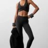 Airbrush Legging de cintura alta - Negro