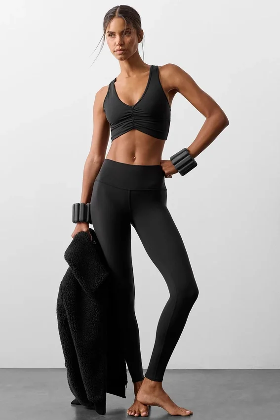 Airbrush Legging de cintura alta - Negro