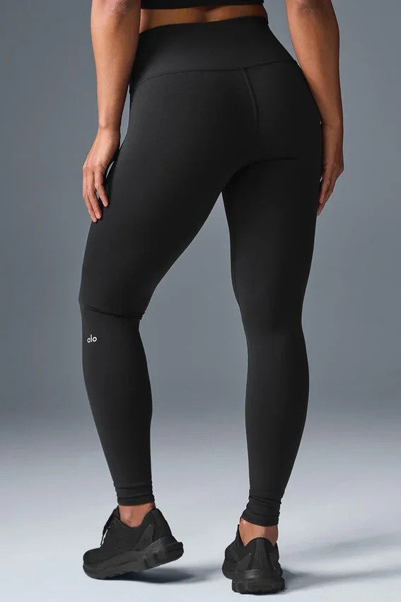 Airbrush Legging de cintura alta - Negro