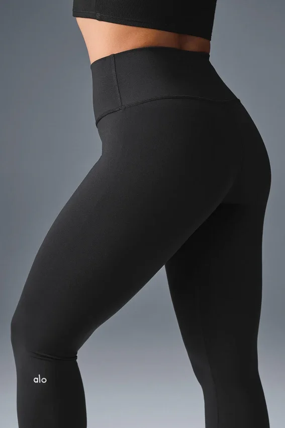 Airbrush Legging de cintura alta - Negro
