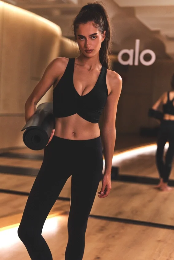 Airbrush Legging de talle bajo - Negro