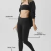 Airbrush Legging de talle bajo - Negro