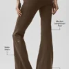 Airbrush Legging de talle bajo y corte acampanado - Espresso