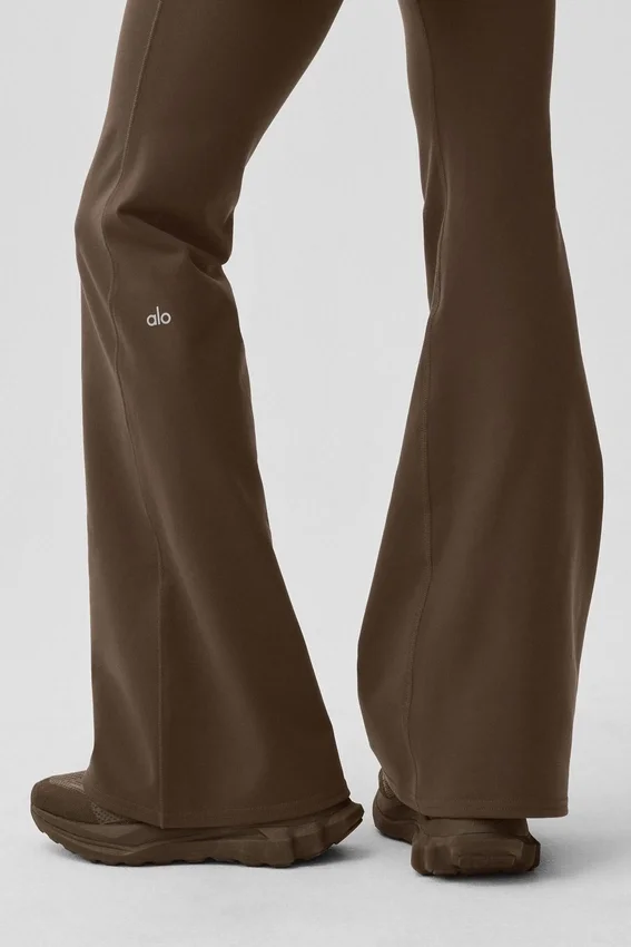 Airbrush Legging de talle bajo y corte acampanado - Espresso