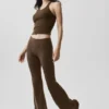 Airbrush Legging de talle bajo y corte acampanado - Espresso