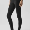Airbrush Legging de talle medio y largo 7/8 - Negro