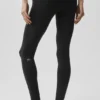 Airbrush Legging de talle medio y largo 7/8 - Negro