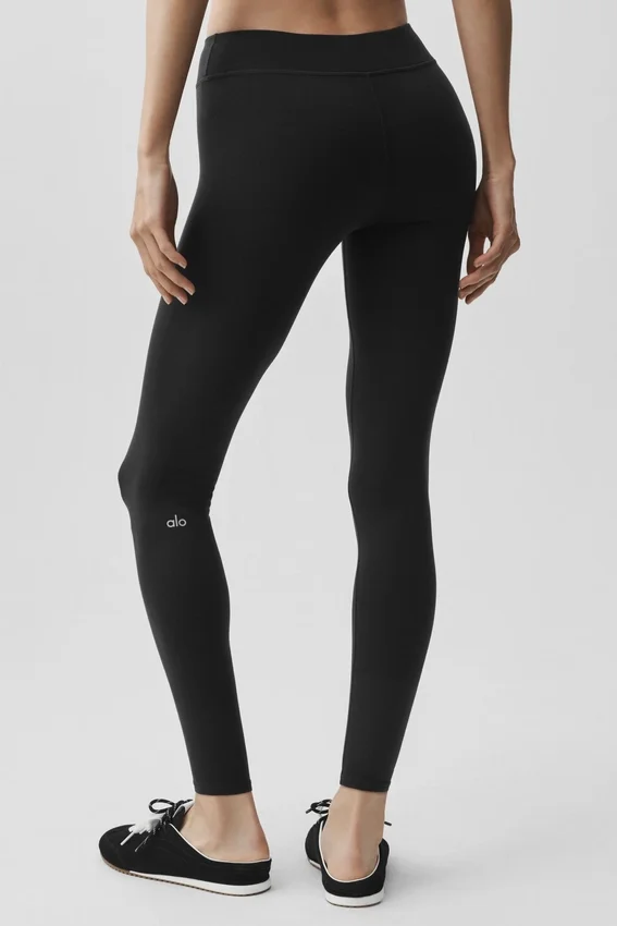 Airbrush Legging de talle medio y largo 7/8 - Negro