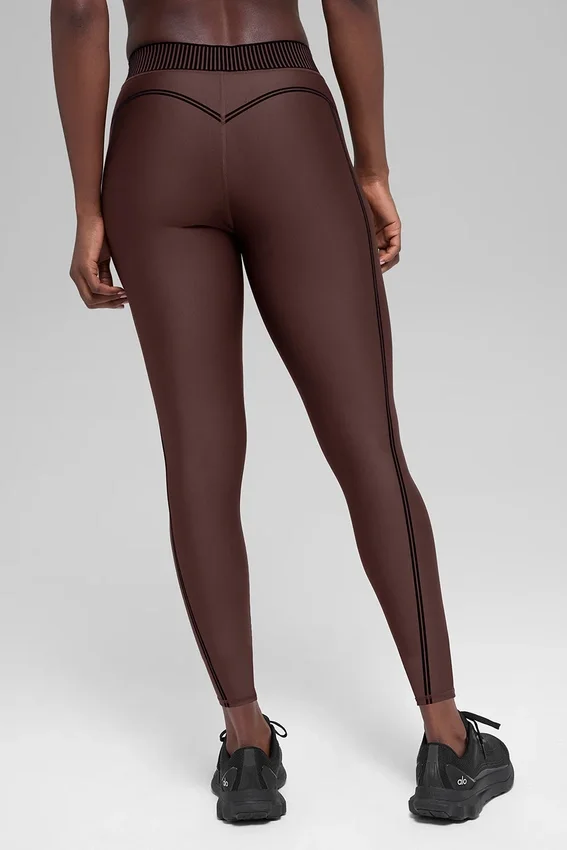 Airlift High-Waist 7/8 Line up Legging — Brownstone