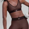 Airlift High-Waist 7/8 Line up Legging — Brownstone