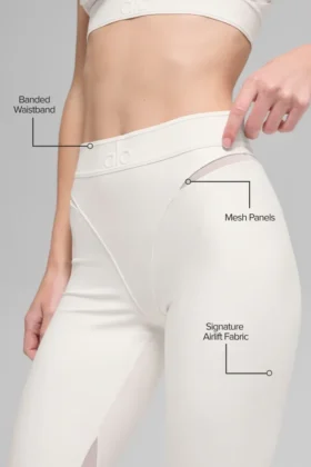 Airlift High-Waist 7/8 Rebel Leggings – Marfil