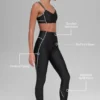 Airlift High-Waist Haven Legging - Negro/Blanco