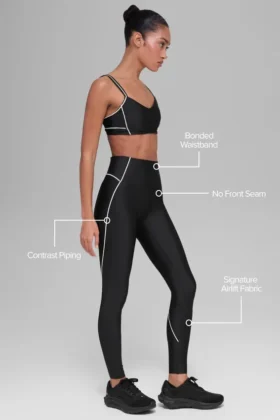 Airlift High-Waist Haven Legging – Negro/Blanco