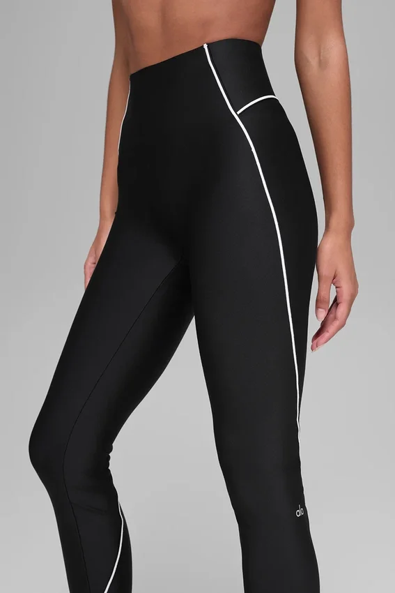 Airlift High-Waist Haven Legging - Negro/Blanco