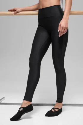 Airlift High-Waist Mesh Infatuation Legging - Negro