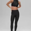 Airlift High-Waist Mesh Infatuation Legging - Negro