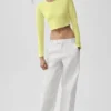 Alosoft Crop Finesse de manga larga - Sol