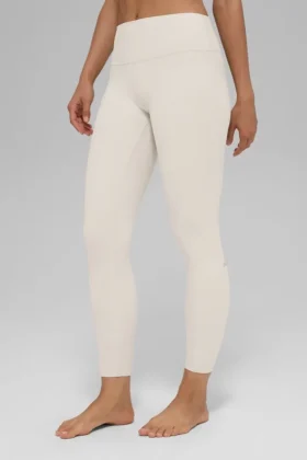 Alosoft High-Waist 7/8 Highlight Legging — Color hueso