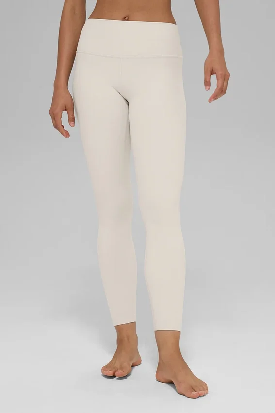 Alosoft High-Waist 7/8 Highlight Legging — Color hueso