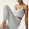 Alosoft High-Waist 7/8 Highlight Legging – Gris jaspeado deportivo