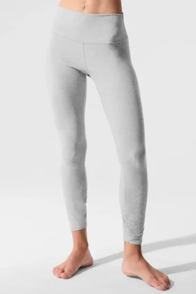 Alosoft High-Waist 7/8 Highlight Legging – Gris jaspeado deportivo