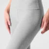 Alosoft High-Waist 7/8 Highlight Legging – Gris jaspeado deportivo