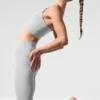 Alosoft High-Waist 7/8 Highlight Legging – Gris jaspeado deportivo