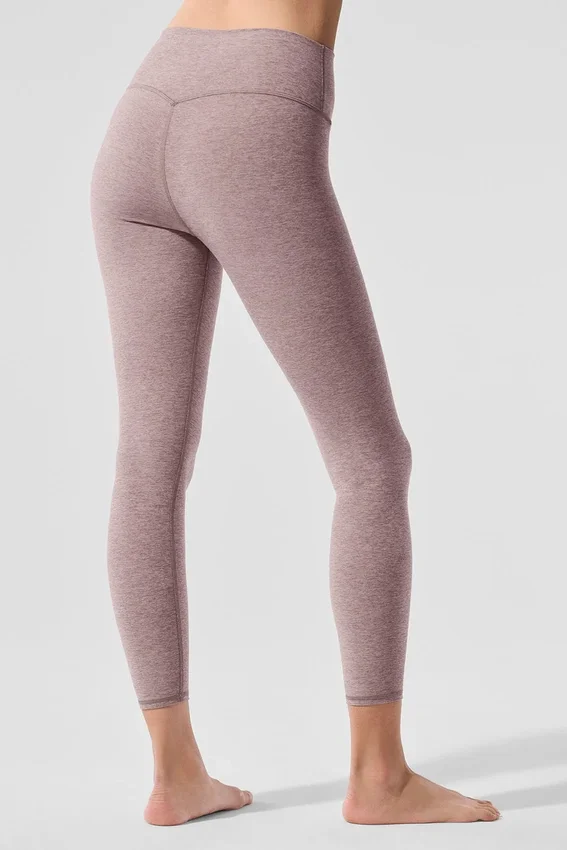 Alosoft High-Waist 7/8 Highlight Legging - Rosa oscuro cuarcito jaspeado