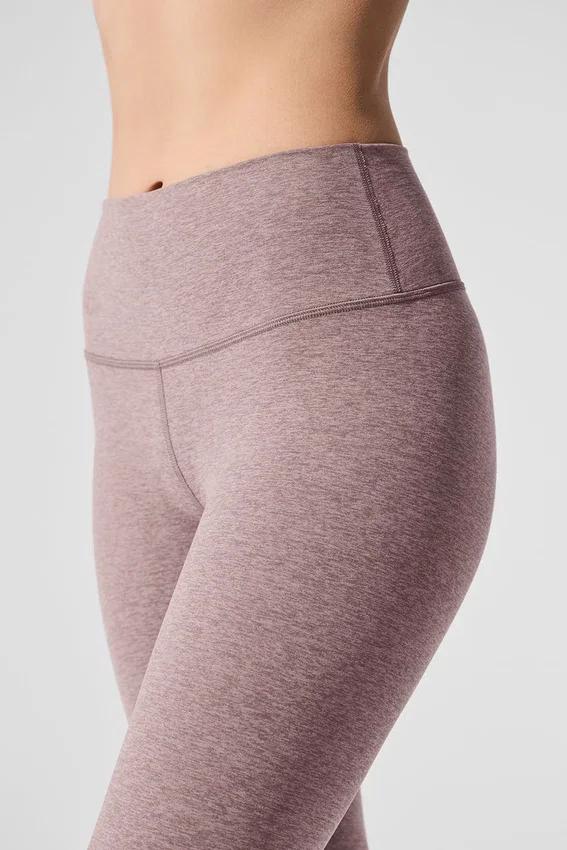 Alosoft High-Waist 7/8 Highlight Legging - Rosa oscuro cuarcito jaspeado