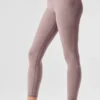 Alosoft High-Waist 7/8 Highlight Legging - Rosa oscuro cuarcito jaspeado
