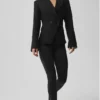 Blazer con cordón - Negro
