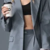 Blazer de primera clase - Gris acero