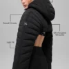 Bolero acolchado «Starlight» — Negro