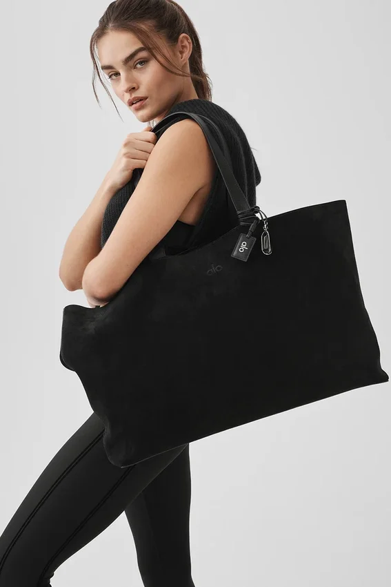 Bolso tote Alo Tranquility - Ante color espresso