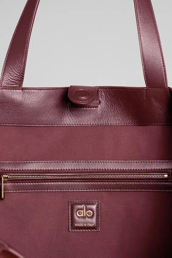 Bolsos tote «Alo Tranquility» - Ante burdeos