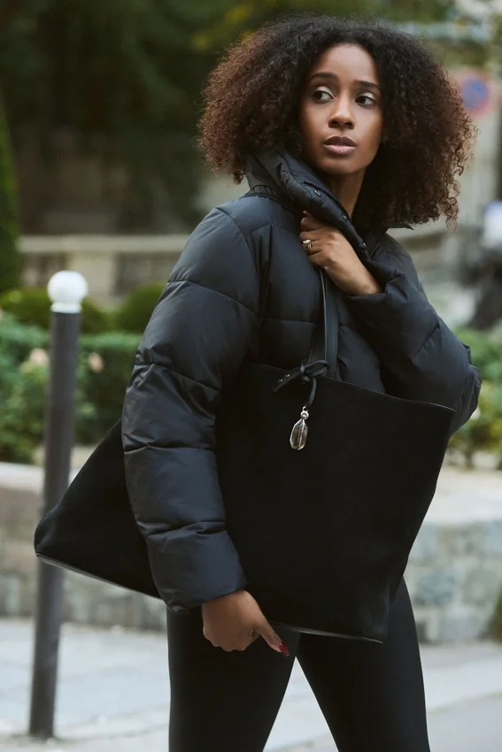 Bolsos tote Alo Tranquility - Ante negro