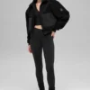 Bomber con ribete de sherpa - Negro