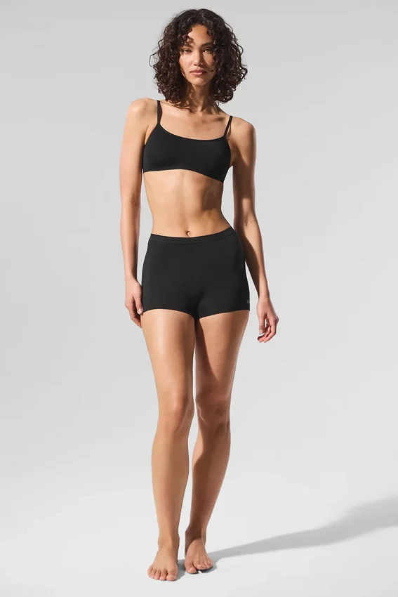 Braguitas cortas «Sheer Glow» - Negro