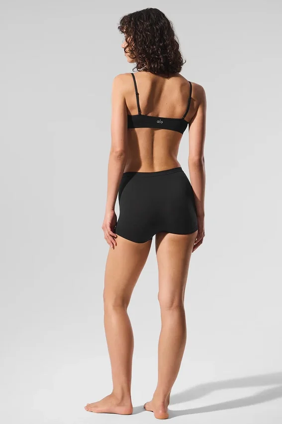 Braguitas cortas «Sheer Glow» - Negro