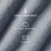 Bufanda extragrande de lana merina - Gris jaspeado difuminado