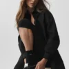 Calcetines con borde ondulado «Lettuce Edge» - Negro