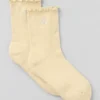 Calcetines de mujer Lettuce Edge - Amarillo candlelight