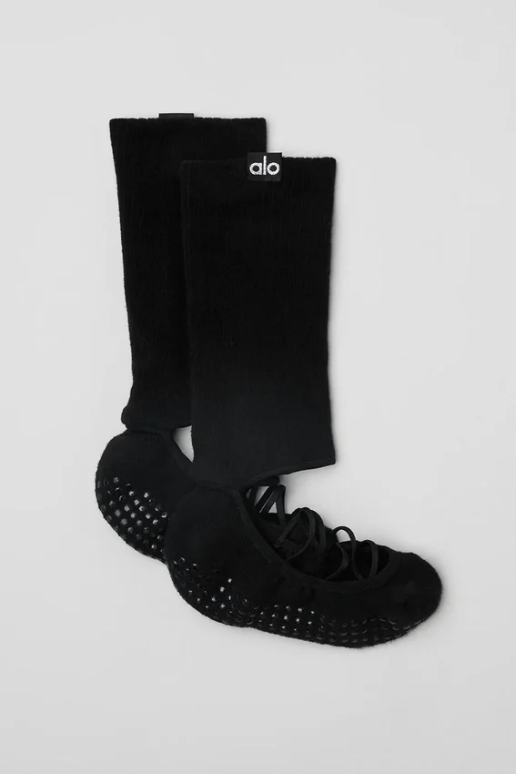 Calcetines de tiras Siren Grip para mujer - Negro