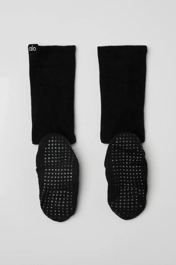 Calcetines de tiras Siren Grip para mujer - Negro